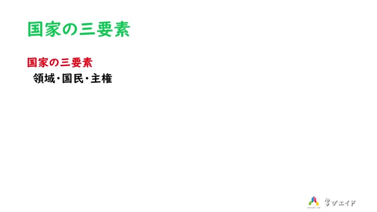 3-2 国家の三要素 Kusakari先生